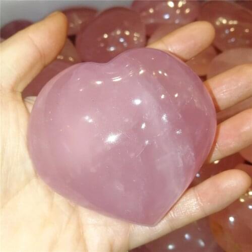 1.4kgs Crystal Heart Natural Rose Quartz Heart Pink Gemstones Chakra Stone Balancing Crystal Reiki healing
