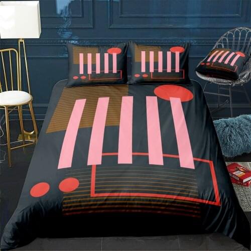 COLORED GEOMETRIC SHAPES Bedding Set For Bedroom Soft Bedspreads For Double Bed Home Duvet Cover Quality Quilt Cover