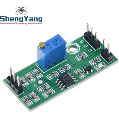 LM393 Voltage Comparator Module Signal Waveform Adjustable High Low Level/Load Drive Dual Channel 4.5-28V High Voltage Module