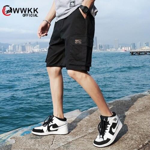 2020 Summer Mens Baggy Multi Pocket Military Cargo Shorts Male polyester Black Army green Mens Tactical Shorts Short Pants