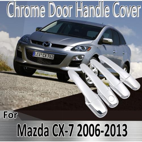For Mazda CX-7 CX7 CX 7 2006~2013 2007 2009 2010 2011 2012 Stickers Decoration Chrome Door Handle Cover Refit Car Accessories
