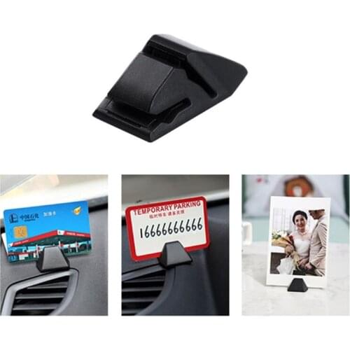 Desktop Card Slot Fixed Clip Interior Accessories Cars Temporary Parking Cards Ticket Holder Multifunctional Home Office