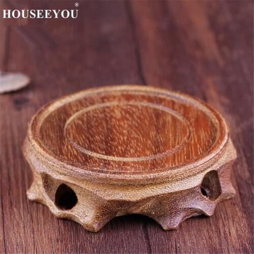 Nature Wood Incense Burner Censer Base Tea Tray Vase Stand Aroma Furnace Holder for Home Office Zen Meditation Room Decor Crafts