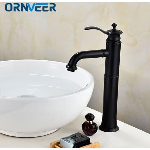 Newly Solid Brass Oil Rubbed Bronze Bathroom Sink Basin Faucet Black Mixer Tap Deck Mounted torneira