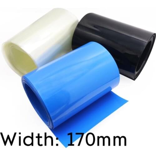 Width 170mm PVC Heat Shrink Tube Dia 108mm Lithium Battery Insulated Film Wrap Protection Case Pack Wire Cable Sleeve Colorful