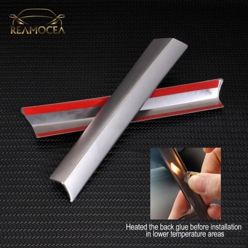 Reamocea Stainless Steel Car Styling Center Control Armrest Trim Cup Holder Panel Side Cover For Volvo XC60 S60 S60L V60