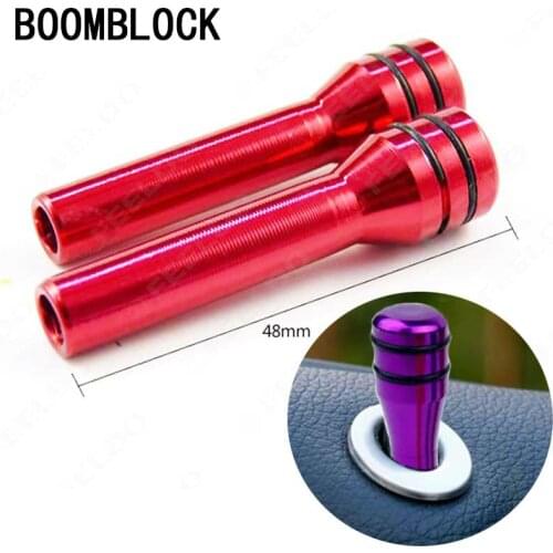 BOOMBLOCK universal car door lock knob pull pins interior parts accessories for BMW e90 e60 e46 f10 VW Golf 7 5 6 peugeot 206