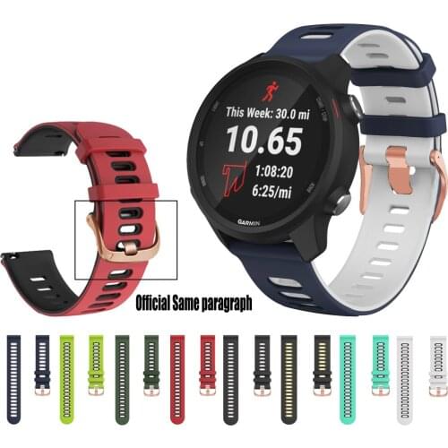 Vivomove HR Correa Watchband Strap For Garmin Vivoactive 4 3/Venu soft Silicone wristband Bracelet for Forerunner 245 245M 645