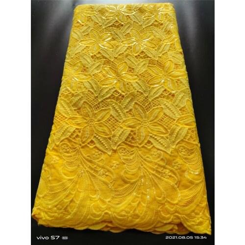 High Quality Swiss Voile Cotton Nigerian Fabrics Women Party Clothing African Lace Fabric Swiss Cotton lace for party J264