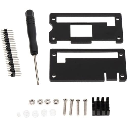 1Pack Acrylic Case Housing Box Enclosure Cover For Raspberry PI Zero Black