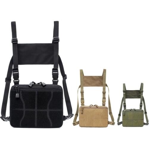 1000D Oxford Tactical Strap Chest Bag Adjustable Military Molle Pouch Shoulder Bag Men Hunting Airsoft Vest
