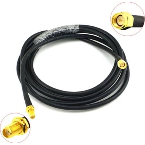 2pcs Sma Male to Sma Female Connector RG58 Coaxial Cable 10 Meters for 4G Antenna Hauwei Modem