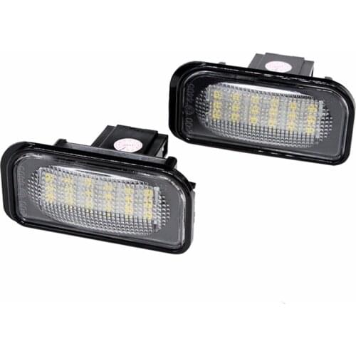 2x Canbus 18LED 3528 SMD License Plate Light Lamp Super White 6000k for Mercedes Benz W203 4D C230 C240 C320 C280 AMG C32