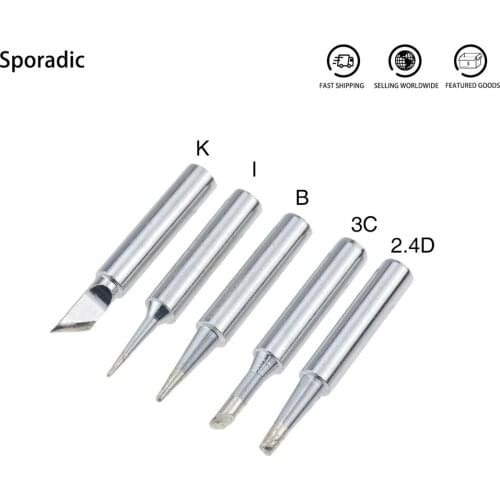 5 Pcs/set I+B+K+2.4D+3C Soldering Iron Pure Copper welding tools Iron Head SetInside Hot Bare Electric Soldering Soldering Kit
