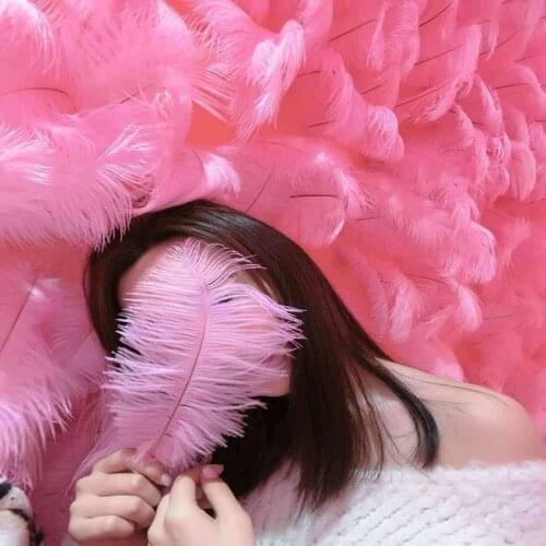 50 Pcs/Lot 15-20CM cheap white Ostrich Feathers for DIY Jewelry Craft Making Wedding Party Decor Accessories Wedding Decoration