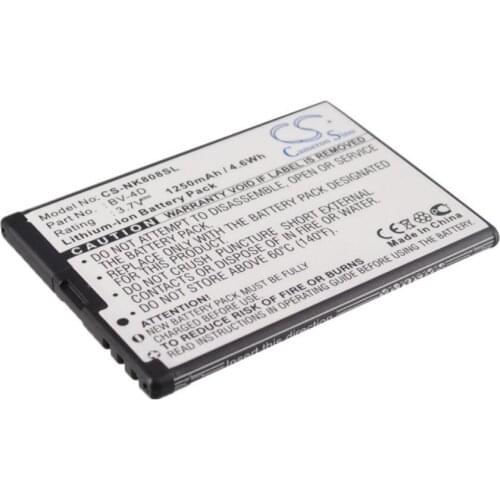 Cameron Sino 1250mah battery for NOKIA 808 808 PureView Lankku N9 N9 16G N9 64G BV-4D batteries