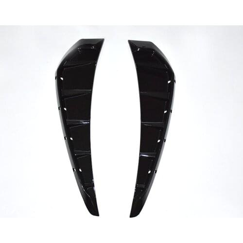 CAR STYLING 2 x Side Body Marker Fender Air Wing Vent Trims matte black Trim Pattern FIT For 2016 2017 2018 10th Honda Civic