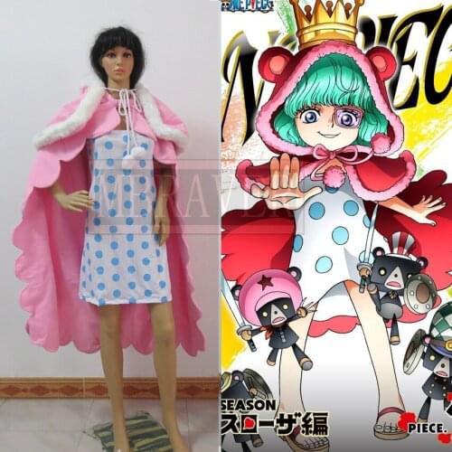 ONE PIECE Sugar Cosplay Costume Custom Any Size cape with dress