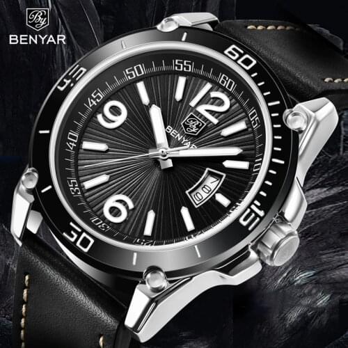 BENYAR Quartz Watch Men Fashion Sport Mens Watches Top Brand Luxury Waterproof Wristwatch Mens Clock Men Relogio Masculino 2020