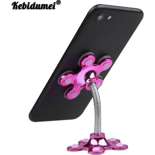 360 degree Rotatable Sucker Stand Phone Holder Magic Suction Cup Mobile Phone Holder Car Bracket Smartphone Tablets Holder