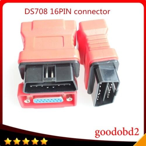For Autel Maxidas DS708 OBDII Connector DS708 OBD 16PIN 16 Pin connector car diagnostic tool OBD-II OBDII Obd2 Adapter