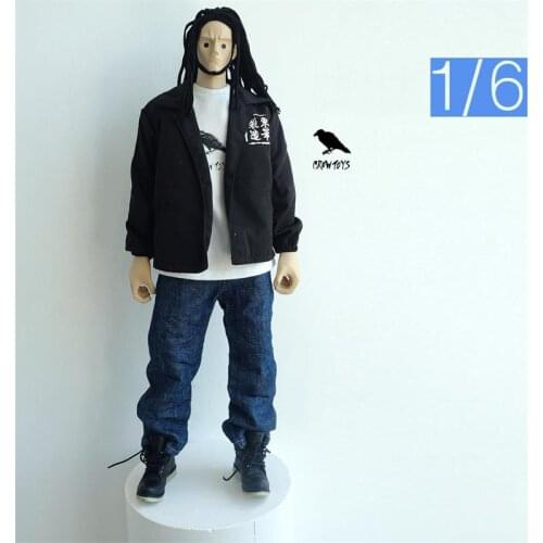 For Sale 1/6th CROWTOYS Fat Loose Blue Jeans Pants Without Body For Usual 12inch Doll Action Collectable