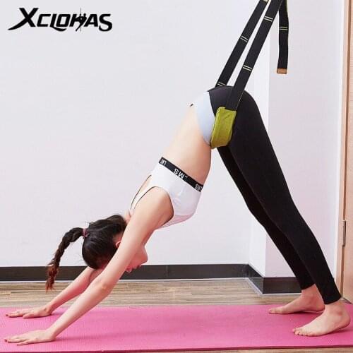 XC LOHAS Adjustable Waist Stretch Band Elastic Belt Multifunction Bodybuilding Resistance Rope Yoga Fitness Equipment For Home