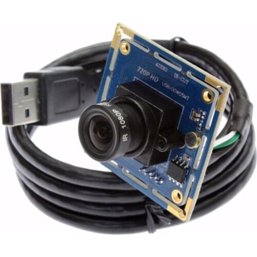 ELP CMOS Sensor OV9712 mini 720P usb camera module with 8mm lens