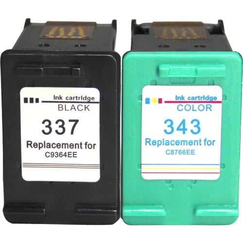 Ewigkeit Remanufactured HP 337 343 XL Cartridges Ink for HP for HP Photosmart 2570 2573 2575 C4100 C4140 printers