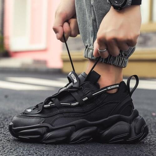 Couple sneaker shoes fashion mens thick-soled increase sports and leisure light running cool white womens vulcanized shoes