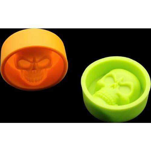 Skull Muffin Mug Silica Gel Chocolate Pudding Cake Decorated Muffins Forming Food-grade Silicone Ice Mold Kitchen Accessories