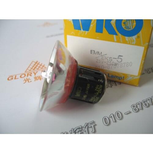 Wiko EMM/EKS-5 25V 250W halogen lamp, equal EIKO EMM 24V 250W projector bulb,A1/258 light