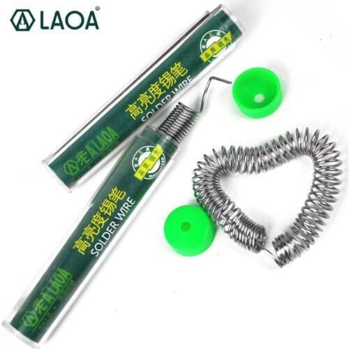 LAOA 5 boxes/pack 63% Tin content 1.0mm 10g solder wire,2m length welding wires,welding asistant tin wire with rosin