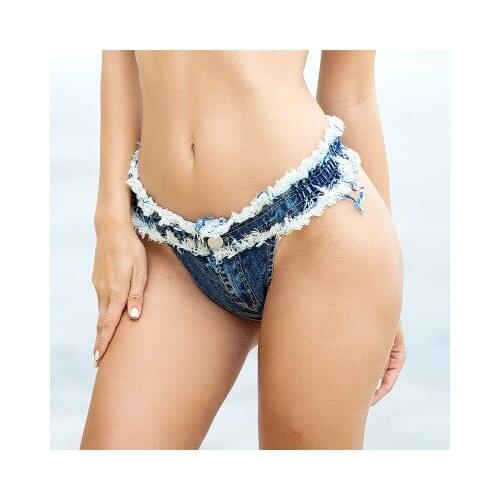 Summer Shorts Jeans Sexy Bikini Bottom Cortos Mujer Denim Shorts Women Low Waist Skinny Jeans mini shorts sexy