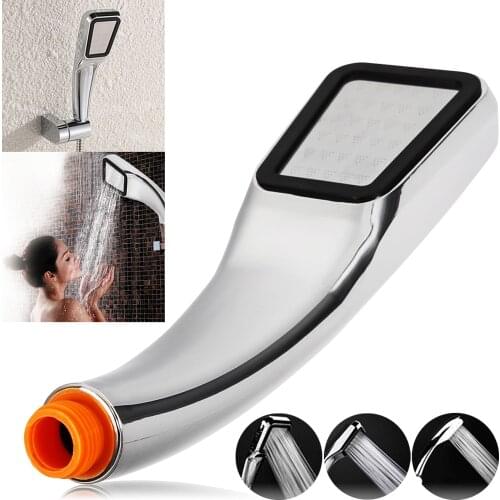 300 Holes Shower Head Water Saving High Pressurized ABS With Chrome Handheld Shower Bathroom Water Booster Showerhead