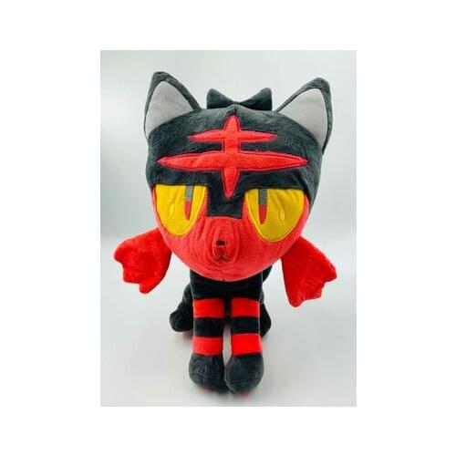Hot Toys Pokemon 40CM Litten Animals Cartoon Cute Plush Dolls Toys Anime Soft StuffedToy Gifts For Children