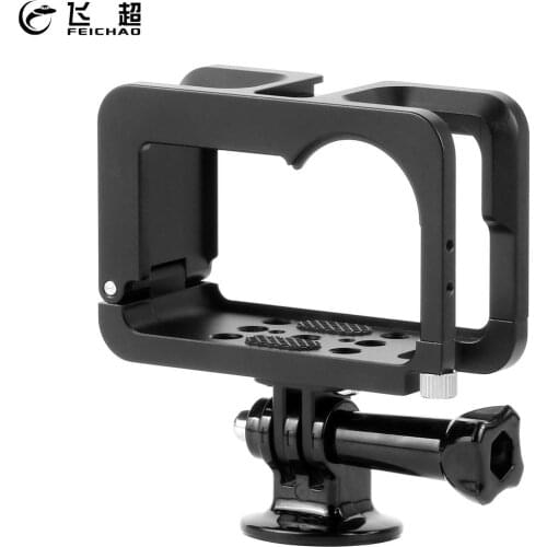 Metal Camera Cage Case for DJI Osmo Action Protective Housing Frame Hot Shoe Mount Expansion for Microphone Led Video Light Vlog