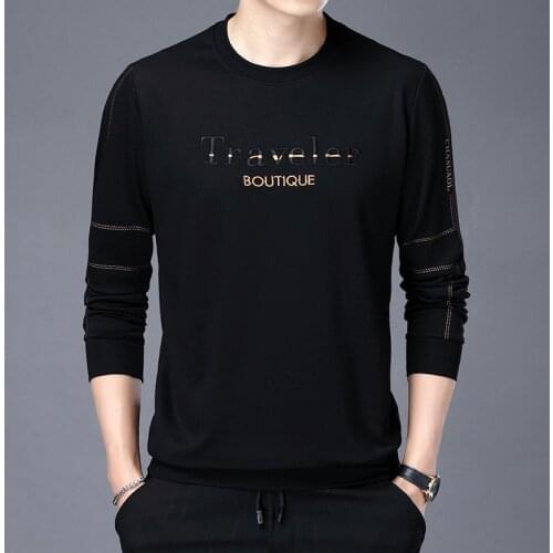 2020 Autumn Casual Mens Sweater O-Neck Striped Slim Fit Knittwear Mens Sweaters Pullovers Pullover Men Pull Homme M-3XL