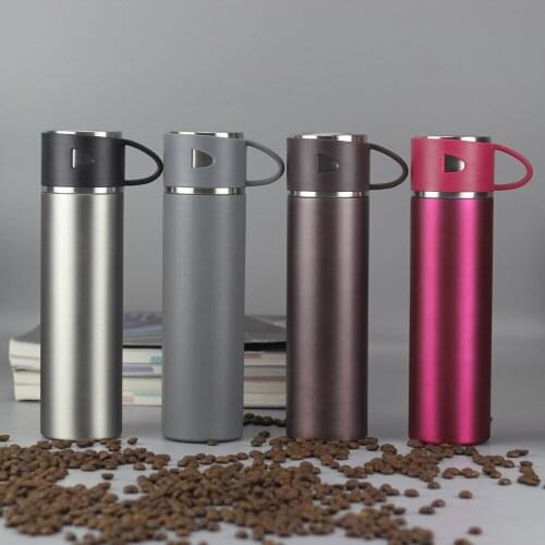 New 500ml Stainless Steel Water Bottles Portable Thermos Bottles Vacuum Flasks Insulated Cup Termos Travel Mug Drinkware