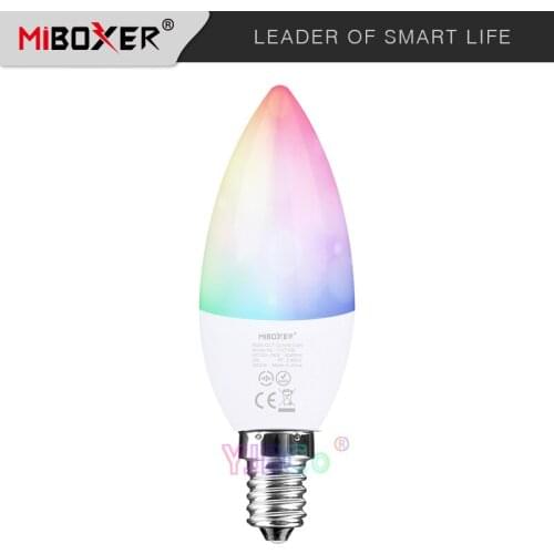 New Miboxer 4W E14 LED Candle Light RGB+CCT/Color Temperature Spotlight FUT108/FUT109 Bulb lamp for Bedroom room lighting