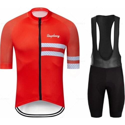 Raphaing 2021 Team Summer Mens Mtb Bike Wear Breathable Mountain Bicycle Clothes Sportwears Cycling Kits Maillot Ropa Ciclismo