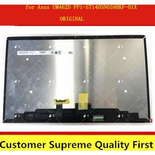 ORIGINAL 14.0'' FHD Laptop LCD LED Touch Screen Display Digitizer Assembly for Asus UM462 UM462D UM462DA FP1-ST140SN059BKF-01X