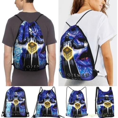 Pinhead Hellraiser You Opened The Box... Men Outdoor Travel Gym Bag Waterproof Drawstring Backpack Women Fitness Sackpack Bag