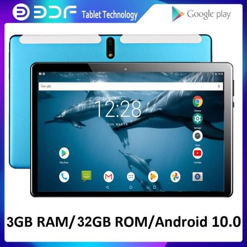 BDF 10.1 Inch Tablet Pc 2GB+32GB Android 9.0 Octa Core 4G Network Dual Phone Call Google GPS WiFi bluetooth 10 Andriod Tablets