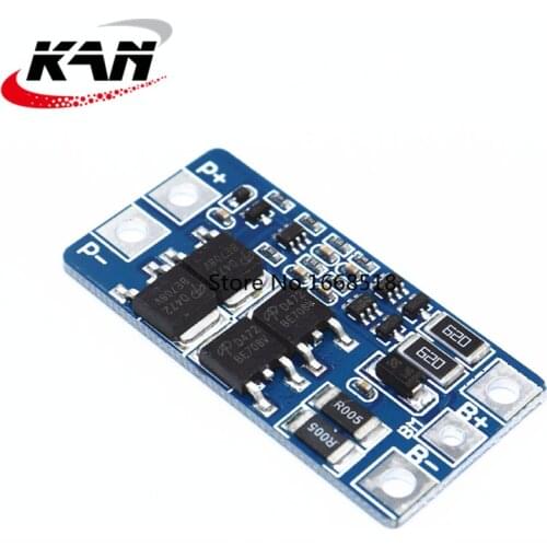 2S 10A 7.4V 18650 lithium battery protection board 8.4V balanced function/overcharged protection