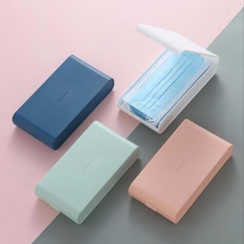 Simple Portable Disposable Mask Storage Box Dustproof Seal Storage Box Sundries Mask Organizer Storage Box Household Storage