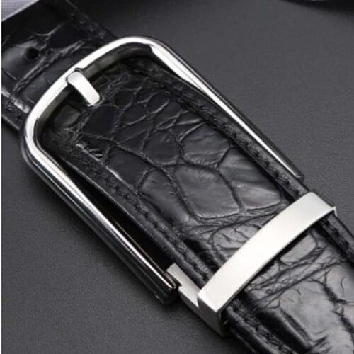 LINSHE real thing The belt men Genuine leather youth joker waistband buckle business Genuine leather korea edition