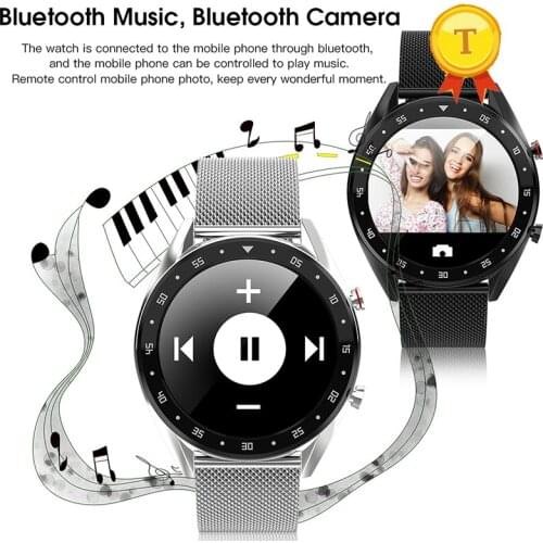 New ecg ppg Smart Watch Heart Rate Steps Sedentary Reminder IP68 Waterproof Smartwatch bluetooth music camera support Hebrew