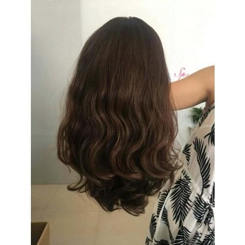 Tsingtaowigs Custom made European virgin hair unprocessed hair wavy jewish wig Best Sheitels wigs free shipping