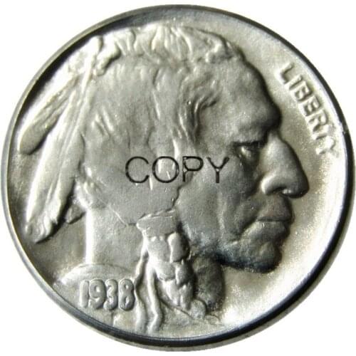 US 1938D Buffalo Nickel Five Cents Copy Decorative Coin
